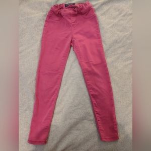 Old Navy pink jeggings (6-7)